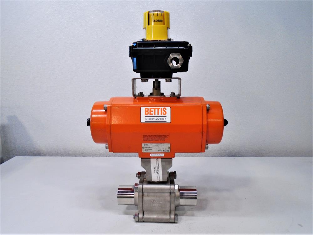 Sharpe 2" Sanitary Ball Valve w/ Bettis Actuator & Westlock Position Monitor